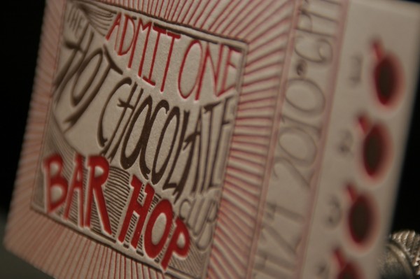 Letterpress Hot Chocolate Club